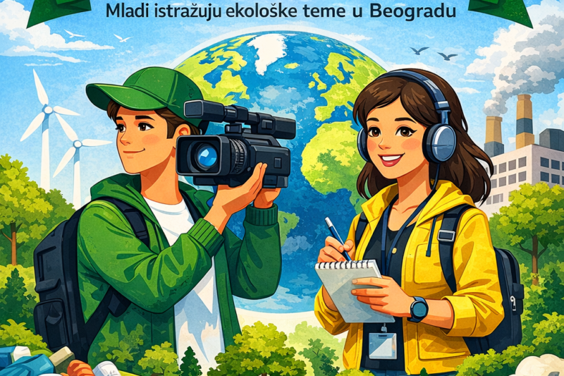 Počeo projekat „Eko reporteri“ – Mladi istražuju ekološke teme u Beogradu